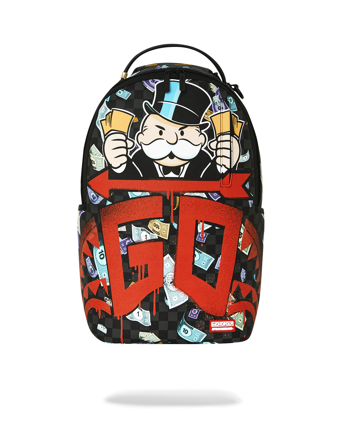 MOCHILA SPRAYGROUND X MR MONOPOLY