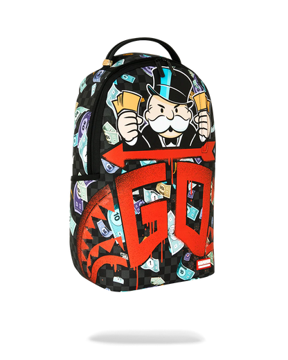 MOCHILA SPRAYGROUND X MR MONOPOLY
