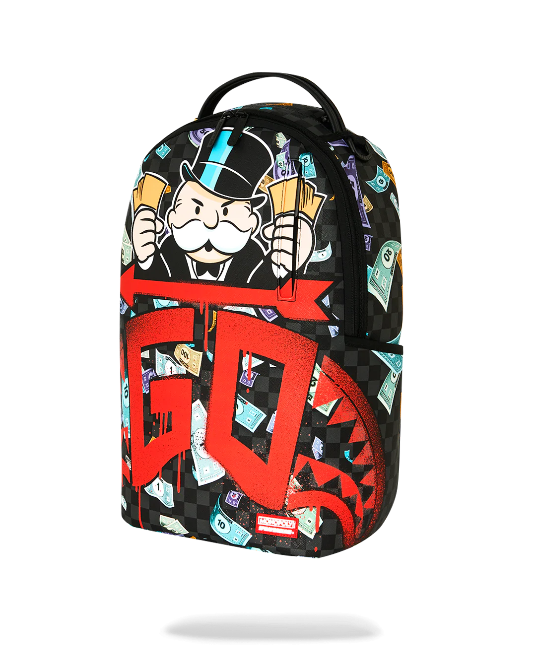 MOCHILA SPRAYGROUND X MR MONOPOLY