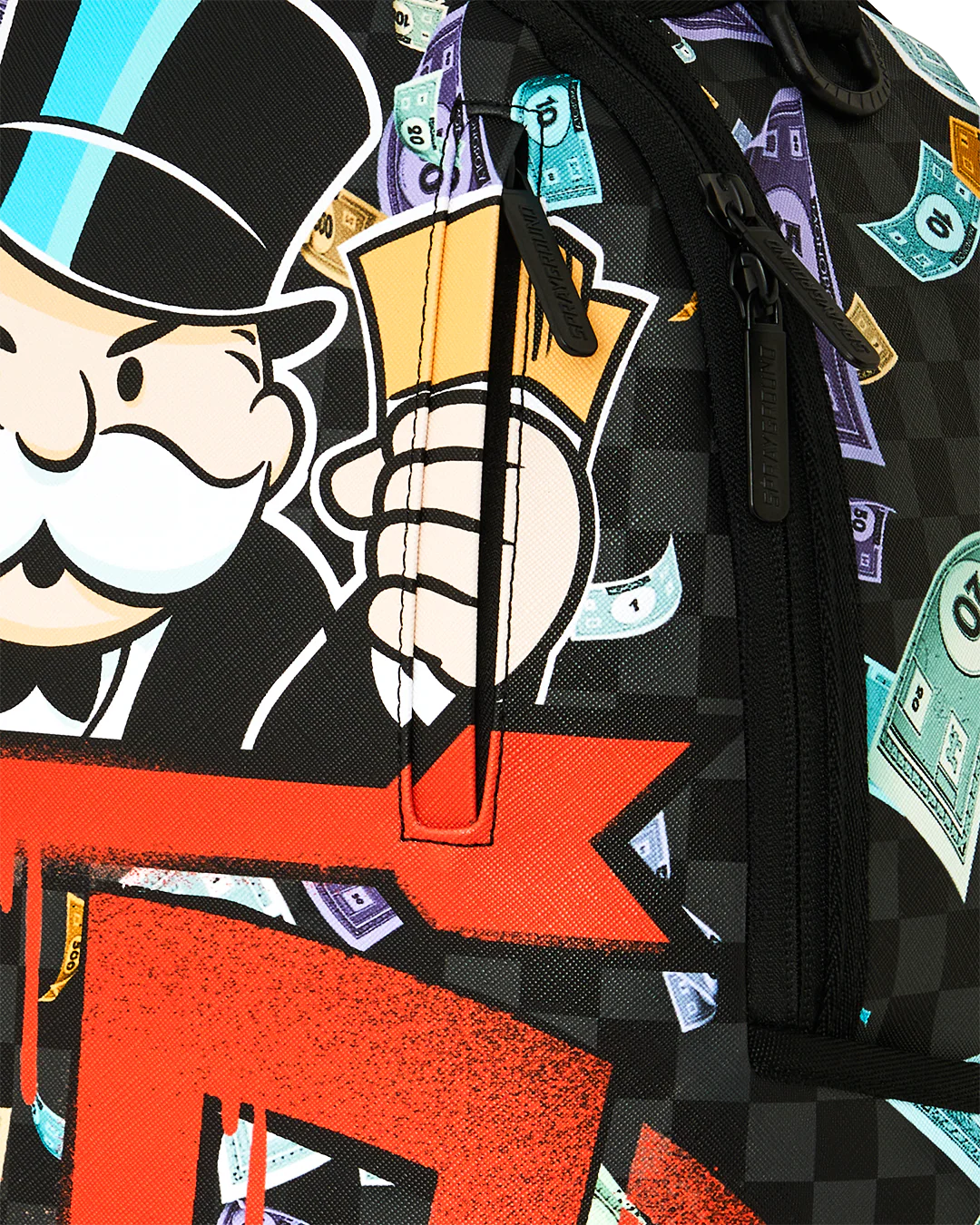 MOCHILA SPRAYGROUND X MR MONOPOLY