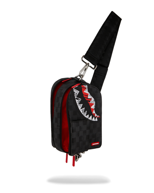 CROSSBODY SPRAYGROUND SHARK BLACK