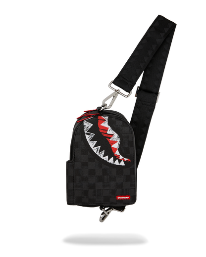 CROSSBODY SPRAYGROUND SHARK BLACK